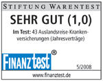Stiftung Warentest "Sehr gut"