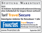 Travel Secure "Stiftung Warentest"